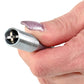 The claw mechanism of the Drain Cleaner Tool gripping a clump of hair and debris.