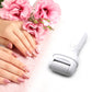 AuriGlam Electric Foot File with multiple roller heads for callus removal