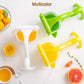 Compact size of the manual juice squeezer, ideal for any kitchen.