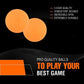 High bounce and balanced rotation seamless table tennis ball in orange