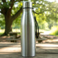 Sleek cylindrical design of 1000 ML stainless steel water bottle
