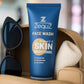Zequz Vitamin C + E face wash in sleek flip-cap tube packaging