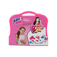 Overview of the open Kids Beauty Set, displaying all the fun accessories for role play.