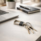 Premium metal key holder with secure clip lock
