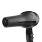 Sleek black hair dryer with concentrator nozzle for precise styling.