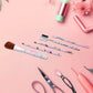 Decorative floral makeup brushes perfect for precise cosmetic application