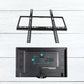 VESA mounting holes on the TV bracket for wide compatibility.