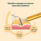 Ergonomic golden facial massager for enhanced circulation.