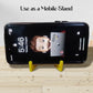 Bulk set of 100 multicolor 2-in-1 plastic keychains with phone stands.