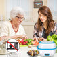 Close-up of the Electric Lunch Box's secure lid and carrying handle for easy transport.