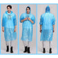 Folded emergency raincoat card packaging compact and travel-friendly