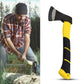 Hatchet Axe with a protective sharp edge cover for safety.