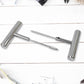 Tyre repair kit tools shown in hand for scale and easy handling.