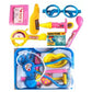 Kids doctor set with various medical tools for pretend play.