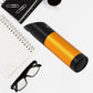 Torch flashlight with a sturdy pocket clip for easy carrying.