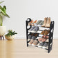 Modern 4-tier shoe rack by Indo Glow, perfect for organizing footwear in Indian homes.