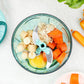 Extra sharp 5-blade stainless steel vegetable slicer for quick meal prep.