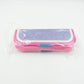 Multipurpose cartoon pencil box with dual compartments displayed from an angle.