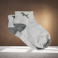 Another view of a pair of PillowTrek's trendy printed socks with a playful design.