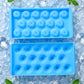 Plastic ice cube tray for freezer use