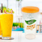 A sleek portable plastic coffee cup with a secure lid on a clean background.