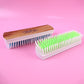 Fabric and laundry brush kit featuring wooden finish ergonomic handles