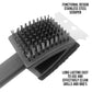 Close-up of the durable TPR silicone bristles on the toilet brush, designed for effective cleaning.