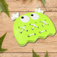 Child's hands actively assembling Stitch Mee Puzzle Toy pieces, fostering problem-solving.