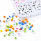Collection of completed personalized bracelets made from the DIY kit