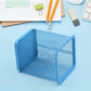 Side view of the sturdy cylindrical mesh pen stand.