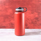 Stainless steel water bottle with leak-proof cap and sweat-proof exterior