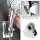 Bathroom accessory, an adjustable shower head mount, on a white background.