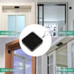Components of the punch-free automatic door closer, including the adhesive pad.