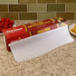 Non-stick greaseproof wrap on food preparation surface