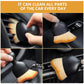 Comfortable handle of the soft bristle car interior cleaning brush.