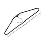 A set of ten space-saving stainless steel hangers, perfect for decluttering any closet.