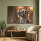 Vibrant Lion Cub 3 panel MDF wall art for kids' room decor