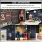 Detailed view of the erasable chalkboard surface of the wall sticker.