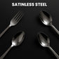 Easy access stainless steel cutlery holder set for organized storage