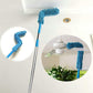 Garth's adjustable dust brush folded for compact storage.