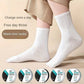 Packaged portable disposable socks, highlighting their compact size.