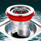 Plastic floor drain with durable silicone rubber sealing ring