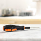 Lightweight 8-in-1 screwdriver set demonstrating its comfortable non-slip grip.