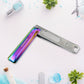 Portable nail clippers with an integrated nail file for complete nail care.