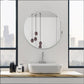 Plastic mirror wall sticker brightening indoor room space