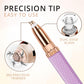 Eyebrow razor and hair shaver tool showing rechargeable feature