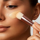 High-quality synthetic bristles of soft makeup brush for gentle face application