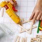 Hot glue sticks designed for arts, crafts, and household repairs
