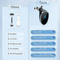 Another angle of the Microcurrent Face Massager, demonstrating its compact size.