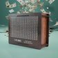 Wooden piggy bank money box with carved design for kids' savings